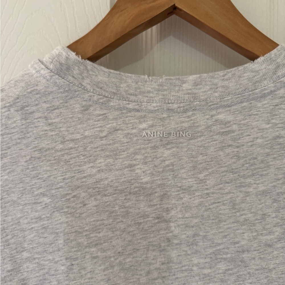 Anine Bing Gray T-Shirt - Picture 4 of 5
